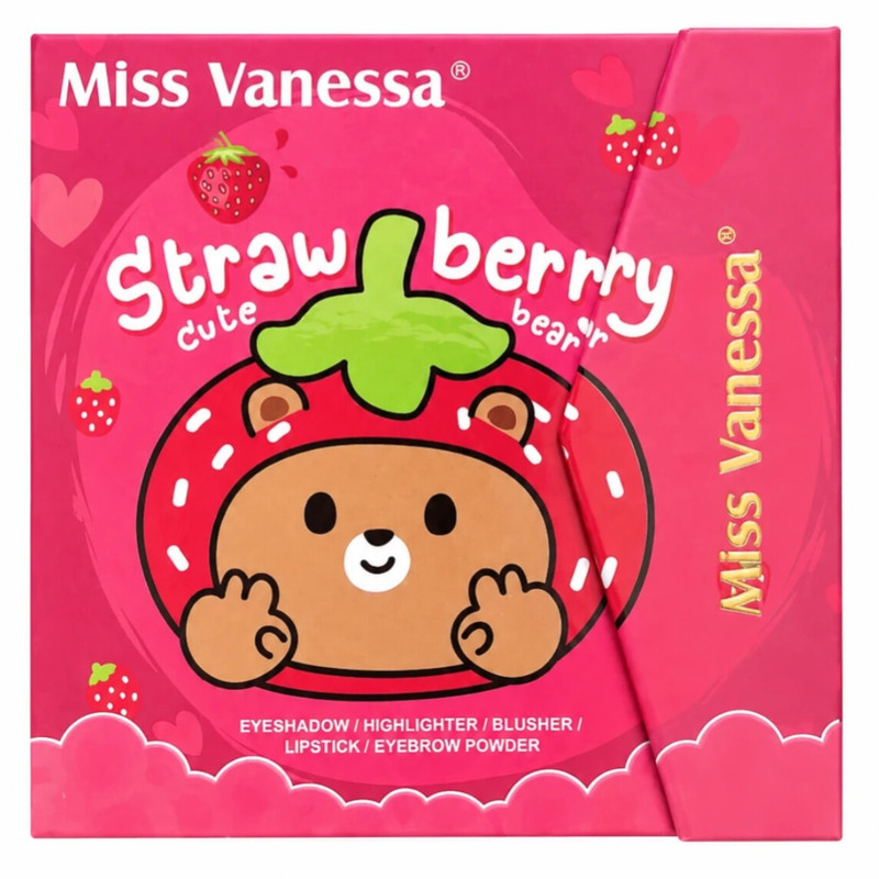پالت آرایش صورت میس ونسا مدل Straw berry