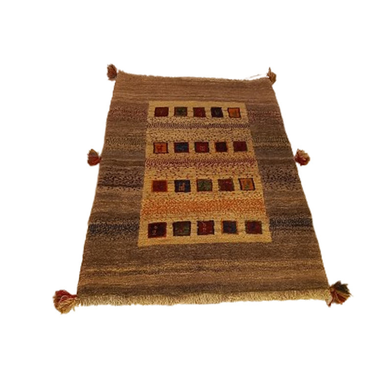 گبه فرش دستباف یک ونیم متری مدل  بافت قشقای شیراز کد NKP.Z.N118