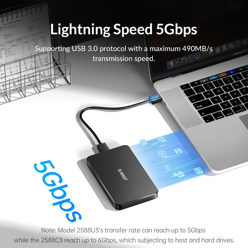 قاب هارددیسک اکسترنال 2.5 اینچی USB3.0 اوریکو مدل 2588U3-V1