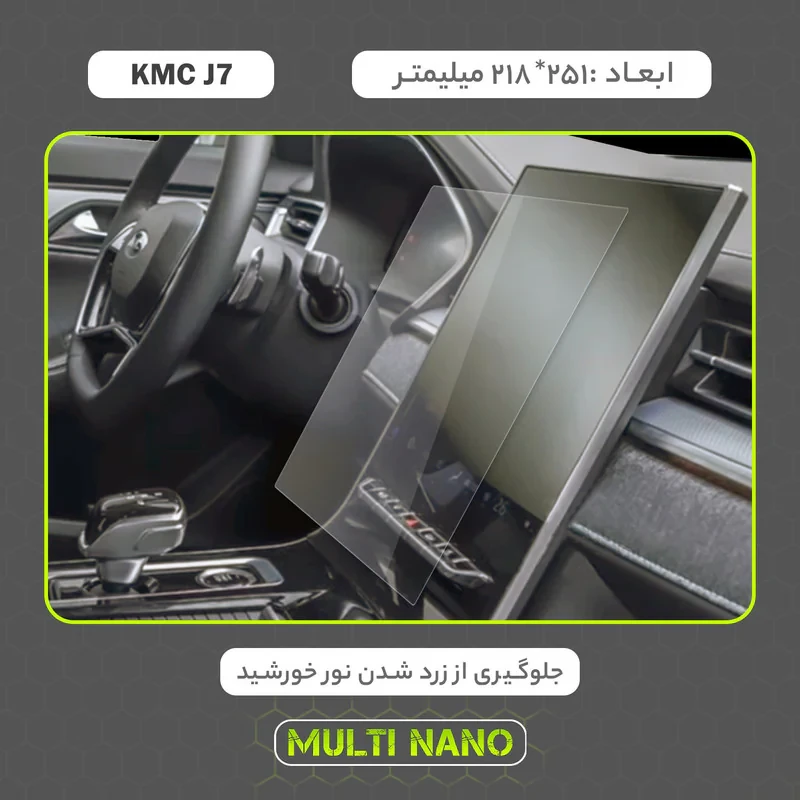 محافظ صفحه نمایش خودرو مولتی نانو مدل X-S2N مناسب برای کی ام سی J7 بسته دو عددی