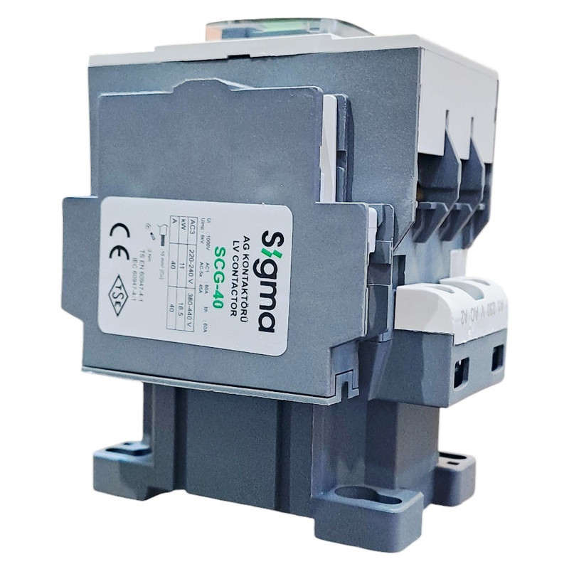 کنتاکتور 40 آمپر سه فاز سیگما کد SCG-40