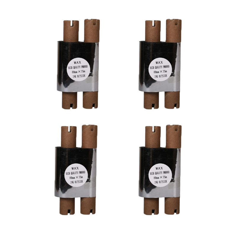 ریبون پرینتر لیبل زن  مدل itp Wax 60mm x 75m بسته 4 عددی