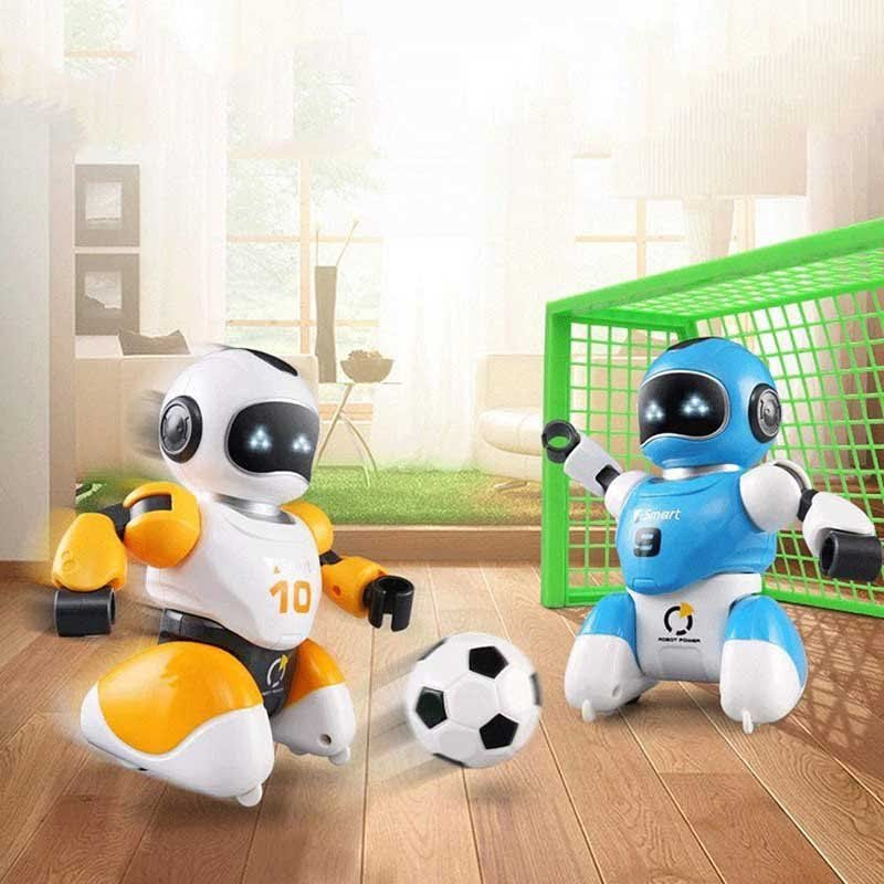 ربات ناب سل مدل فوتبالیست هوشمند شارژی مجموعه 2 عددی به همراه دروازه SOCCER ROBOT