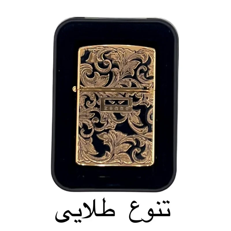 فندک بنزینی زورو مدل گلدار لیمیتد