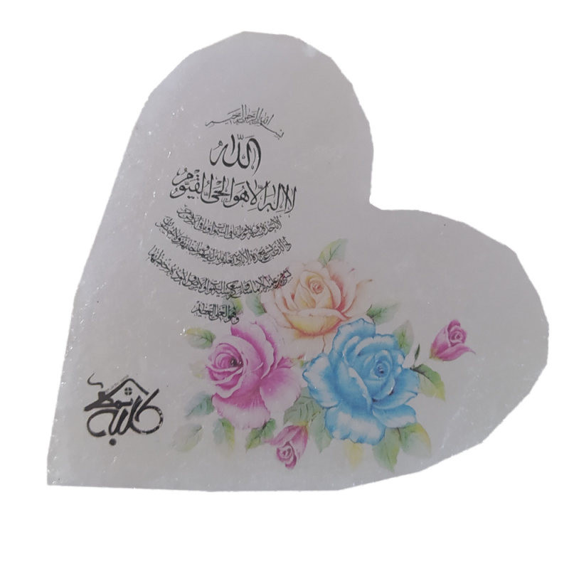 سنگ نمک دکوری طرح قلب کد 11