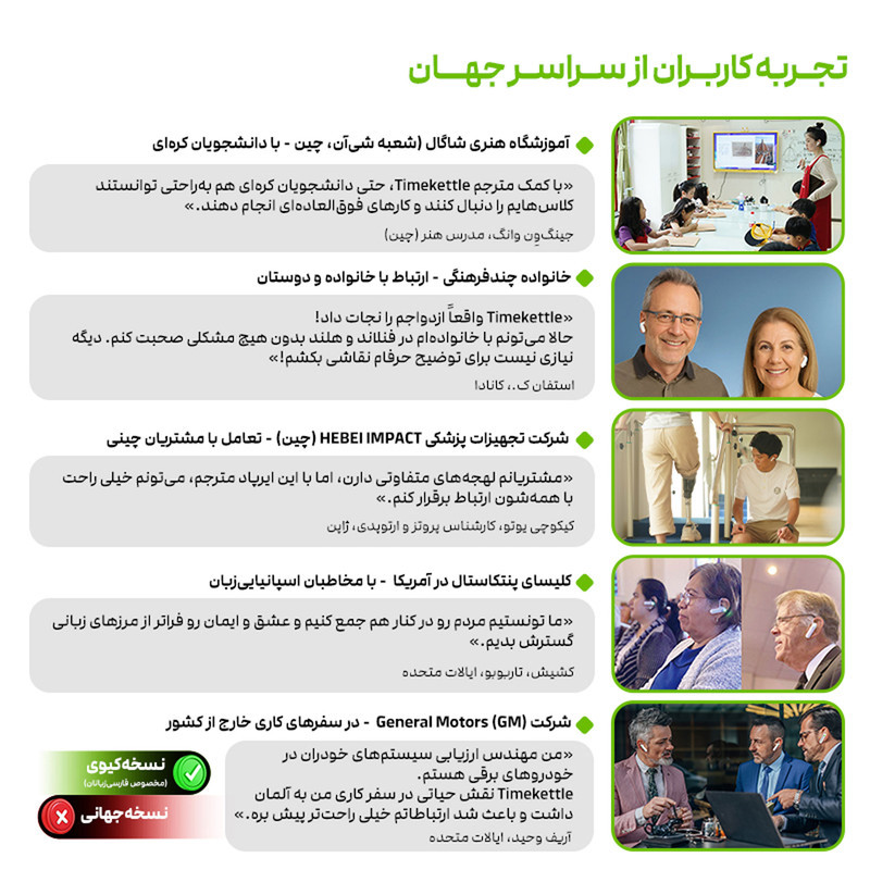 هندزفری مترجم تایم کتل مدل ChatGPT W4 Pro
