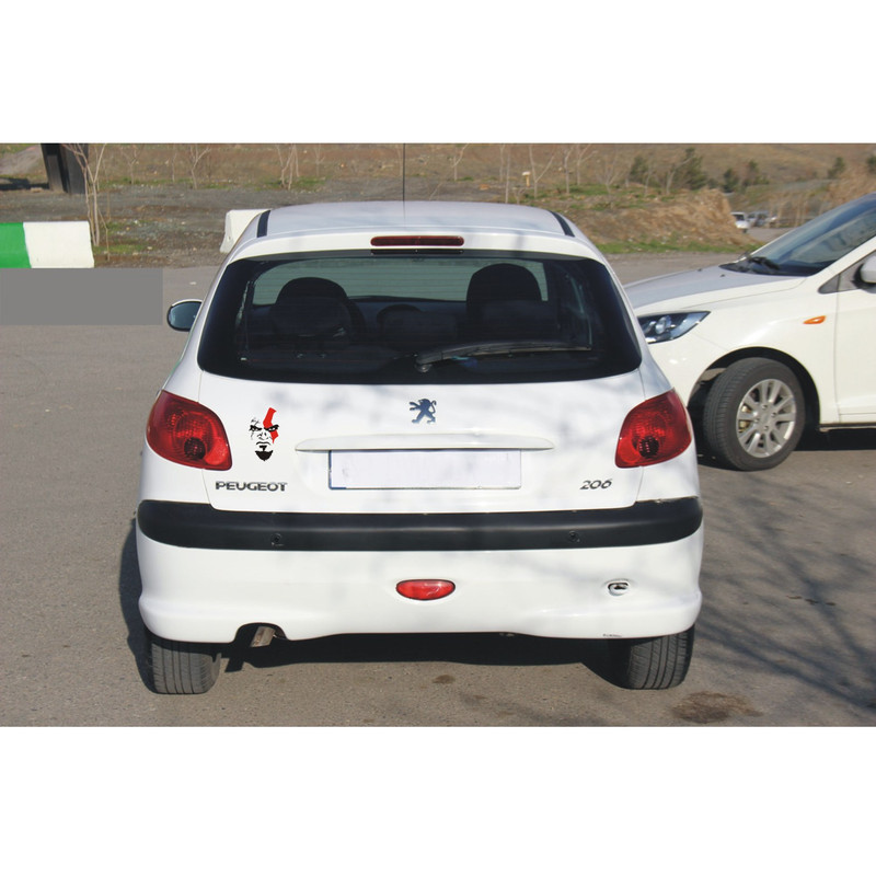 برچسب موتورسیکلت لیزارد مدل اسپورت طرح گاد آف وار  کد LZD-1039
