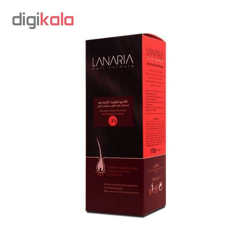 شامپو مو لاناریا مدل Stimulate And Fortify hair Growth حجم 200 میلی لیتر