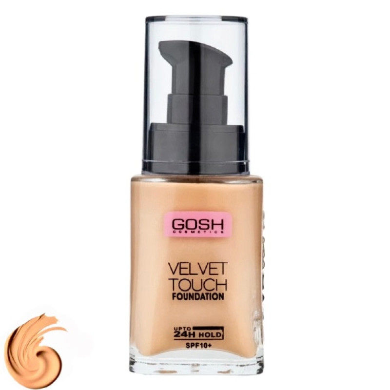 کرمپودر مایع SPF10 گاش مدل Velvet Touch شماره 401 مناسب انواع پوست حجم 34 میلی لیتر