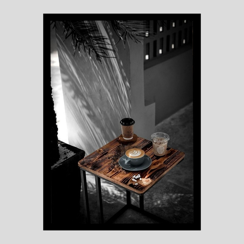 تابلو طرح کافه و قهوه کد Cafe84 مجموعه 7 عددی