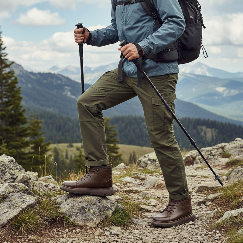 نیم بوت مردانه بالنزا مدل چرم طبیعی Fortis BR.1609