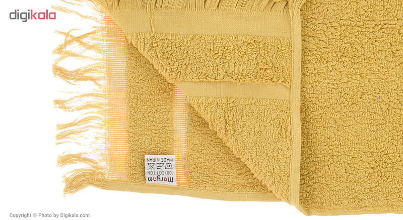 حوله دستی فرش مریم مدل A02 ابعاد 30 × 60 سانتی‌متر بسته 3 عددی