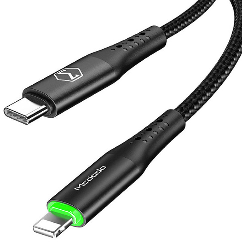 کابل تبدیل USB-C به لایتنینگ مک دودو مدل Auto Power Off CA-7360-M01 طول 1.2 متر