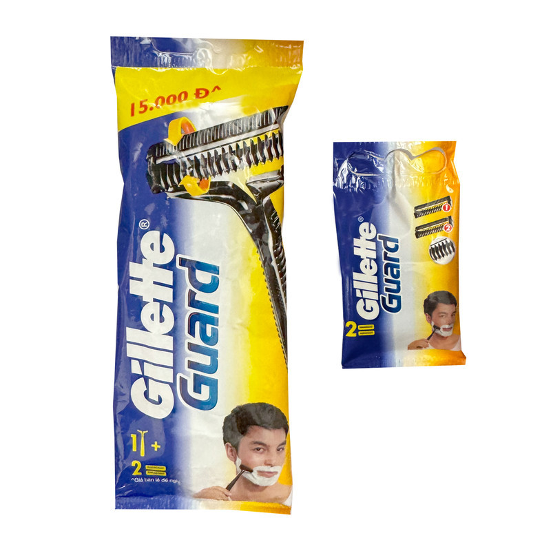 خود تراش ژیلت مدل Guard به همراه تیغ یدک بسته 4 عددی