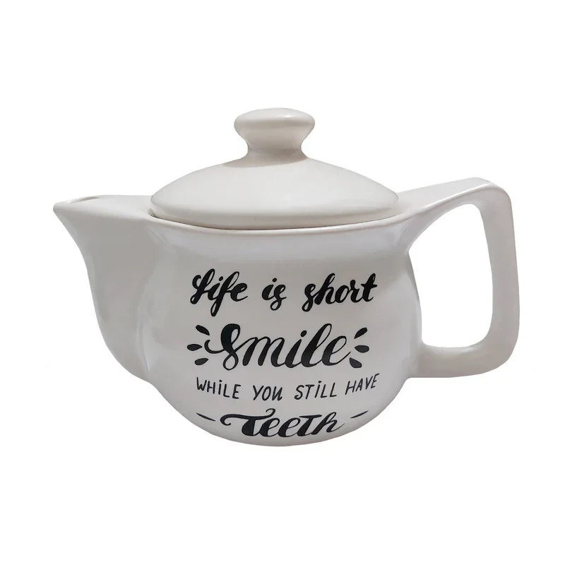 قوری طرح نوشته Life is Short کد 160219