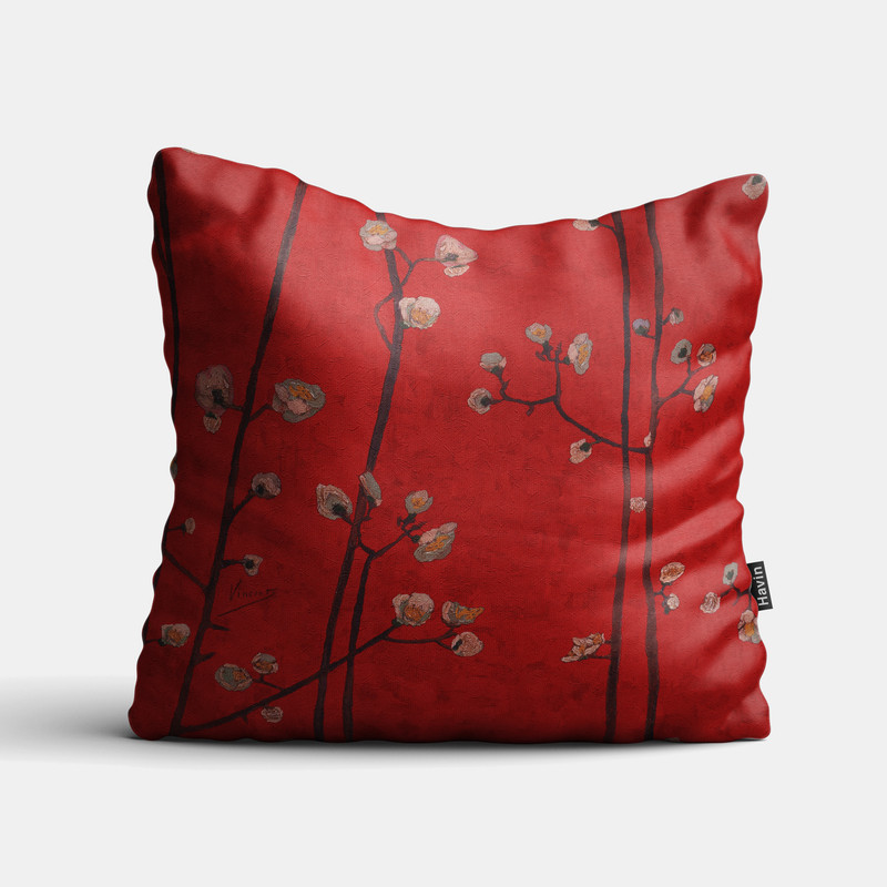 کاور کوسن هاوین مدل Vincents Red Flowers