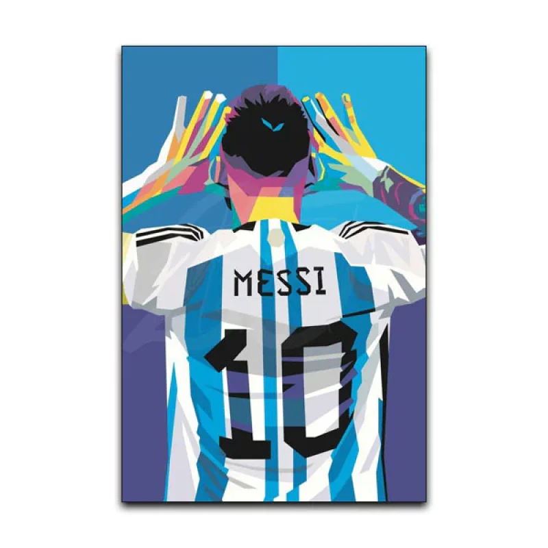 تابلو شاسی گوفی مدل لیونل مسی بازیکن فوتبال تیم آرژانتین طرح Lionel Messi Football Player کد RGNT10