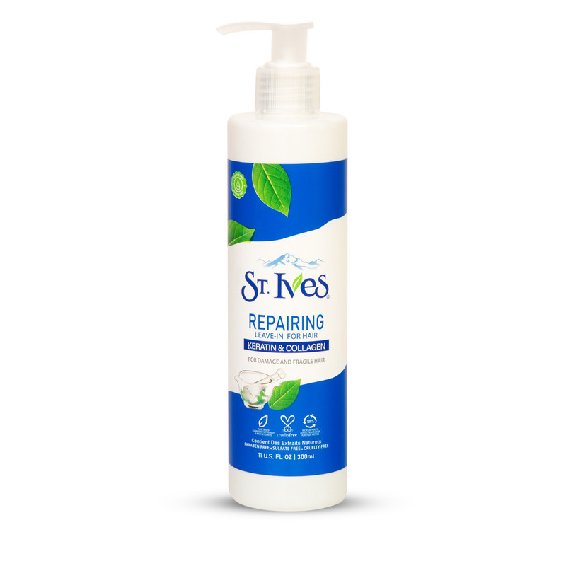 ماسک مو اس تی.ایوز مدل REPAIRING سری KERATIN COLLAGEN حجم 300 میلی لیتر