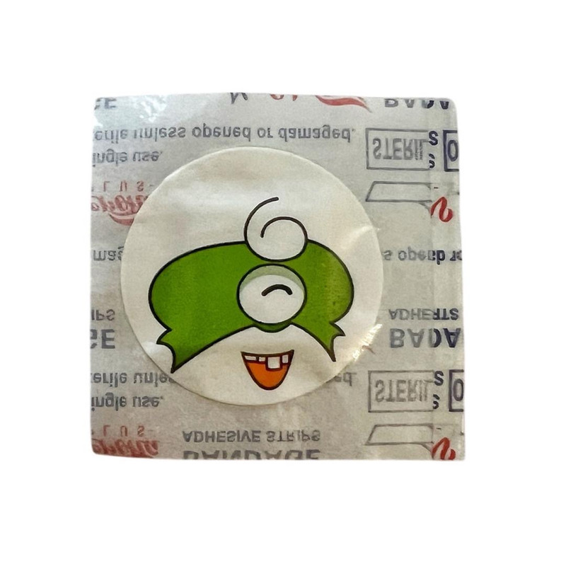 چسب زخم اسمایل پلاس مدل گرد کودک کد 3525 بسته 20 عددی