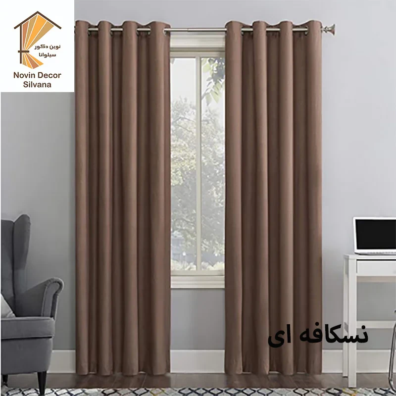 پرده نوین دکور سیلوانا مدل کتان 28 سایز 280 × 140 سانتی متر