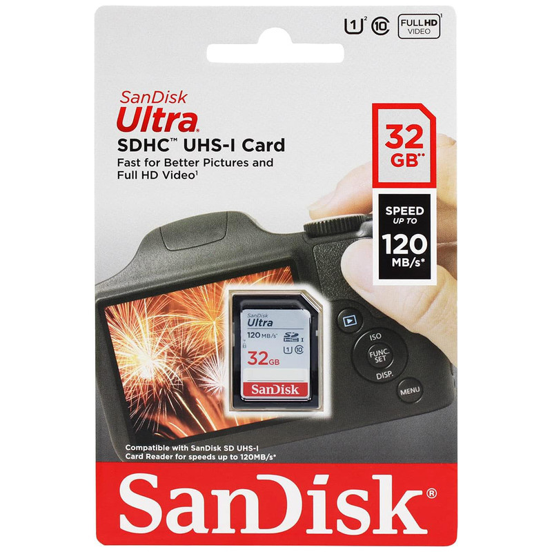 کارت حافظه SDXC  مدل Ultra کلاس 10 استاندارد UHS-I U1 سرعت 120MBps ظرفیت 32 گیگابایت