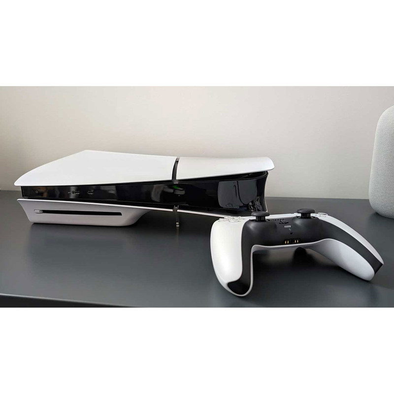 کنسول بازی سونی مدل PlayStation 5 Slim ریجن اروپا سری 2016A نسخه دیسک‌خور ظرفیت یک ترابایت به همراه دسته اضافی و بازی EA SPORTS FC 26