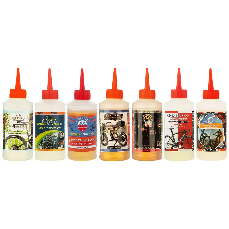 روغن زنجیر دوچرخه اندرسون مدل ZCDFBAE حجم 80 میلی لیتر بسته 7 عددی