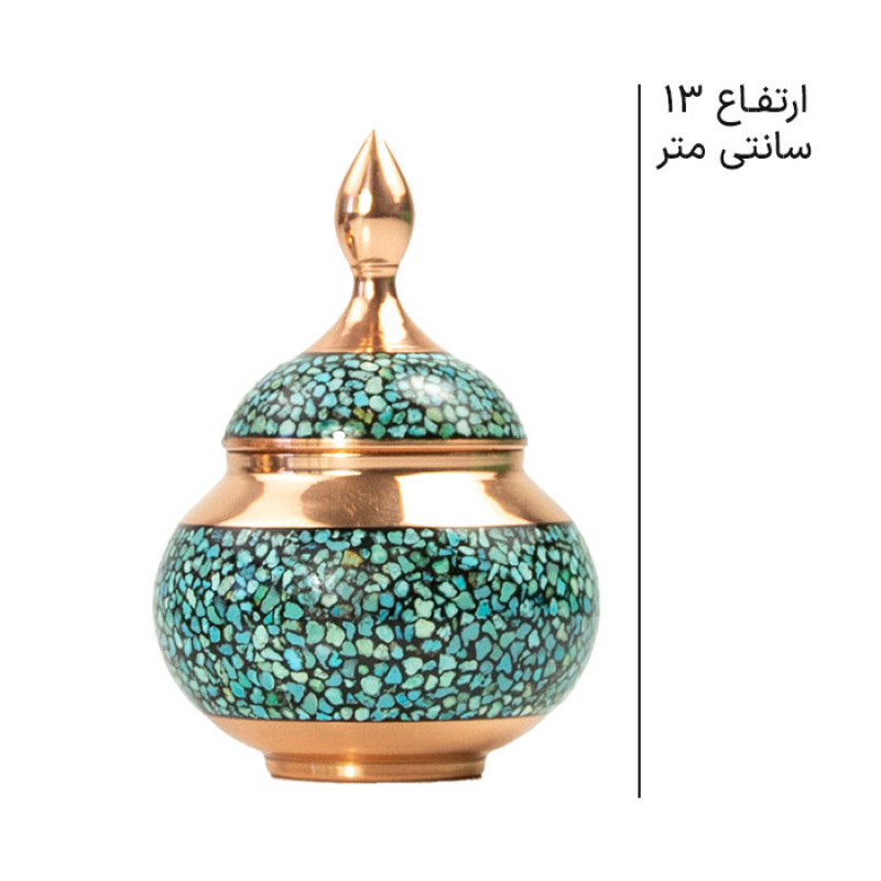 قندان فیروزه کوبی صنایع دستی اریسا کد 01