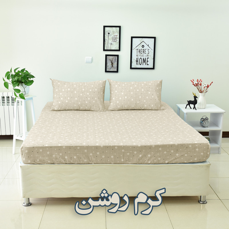 سرویس ملحفه بومرنگ مدل Aseman-160 دونفره 3 تکه