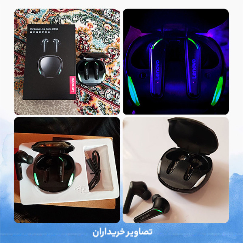 هدفون مخصوص بازی بلوتوثی لنوو مدل FAT XT92 QAZ
