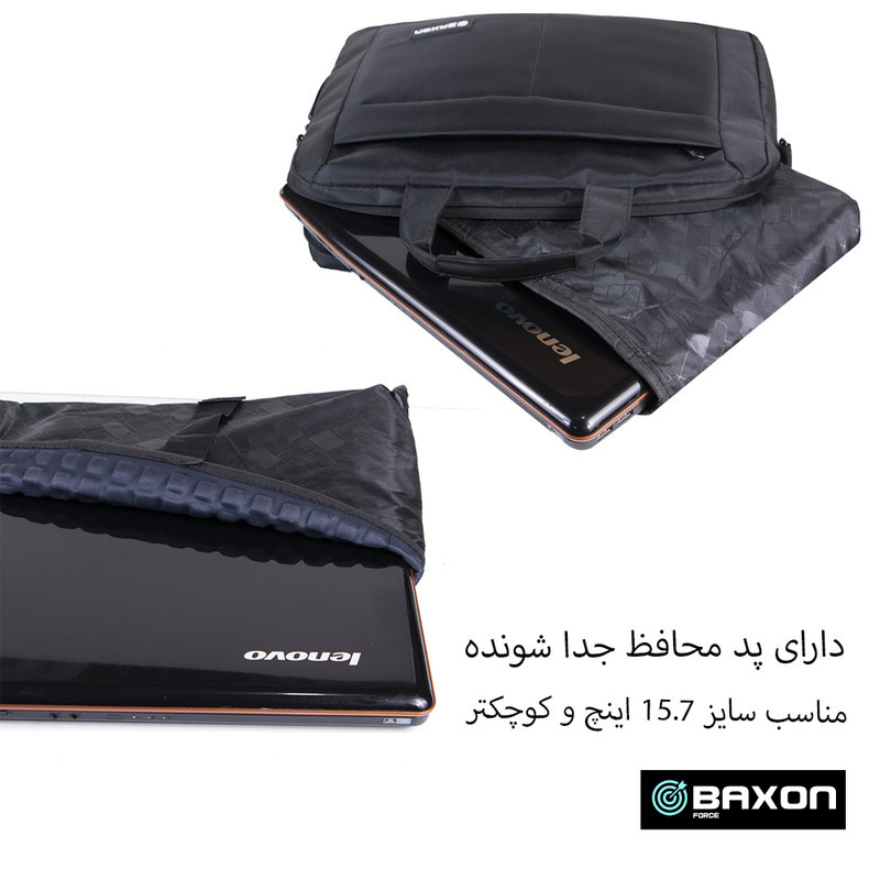 کیف لپ تاپ بگسون فورس مدل MZR-2 مناسب برای لپ تاپ 14.1 تا 15.6 اینچی