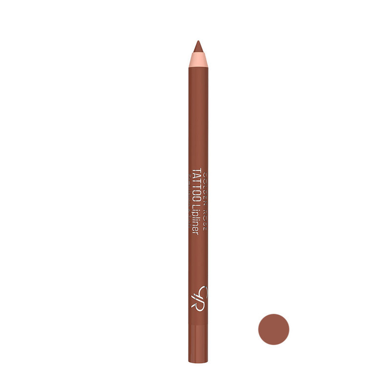 مداد لب گلدن رز مدل TATTOO SOFT شماره 206 رنگ قهوه ای