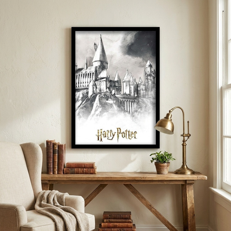 تابلو مدل هری پاتر طرح هاگوارتز Harry Potter کد LA-G10598-2