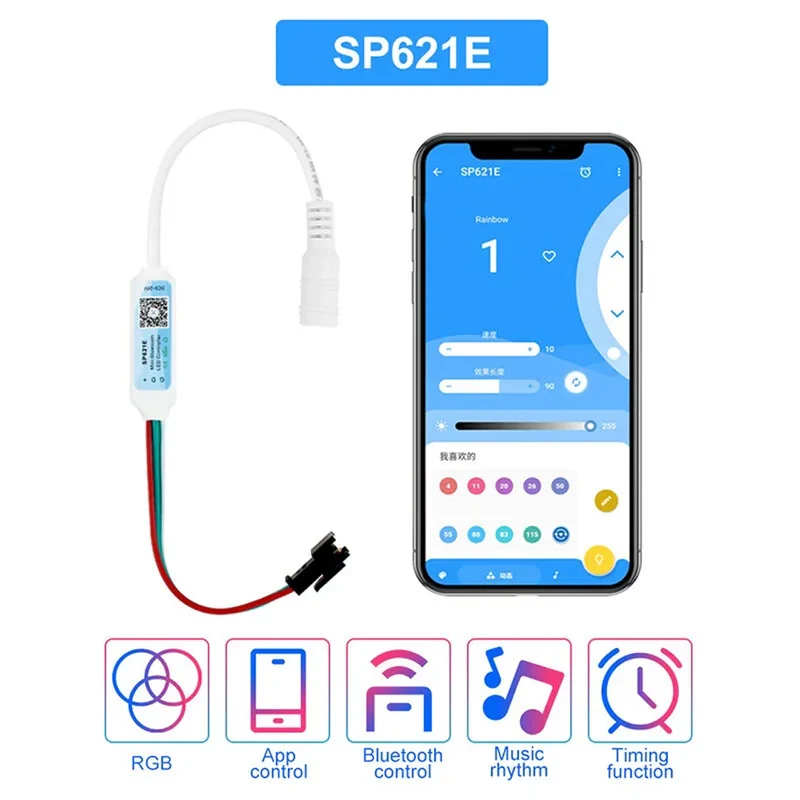ریسه ال ای دی مدل هوشمند برنامه پذیر موزیکال SP621 طول 2.5 متر