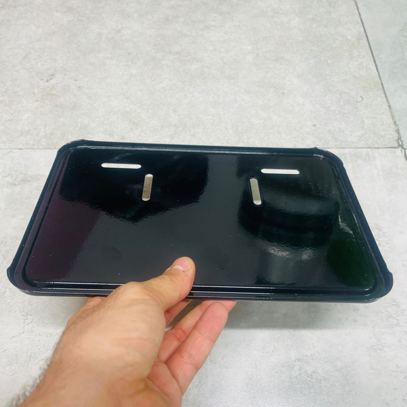 قاب پلاک موتور سیکلت وارون مدل فلزی کد W-118-BLK