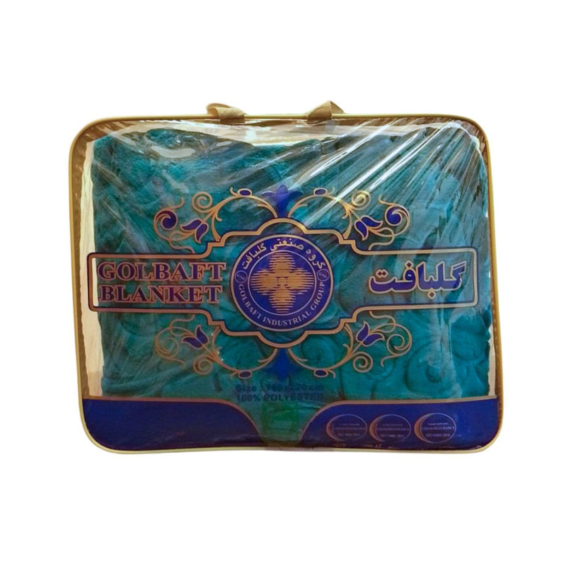 پتو یک نفره گلبافت مدل الوان گل برجسته کد 60078 سایز 220x160 سانتی‌متر