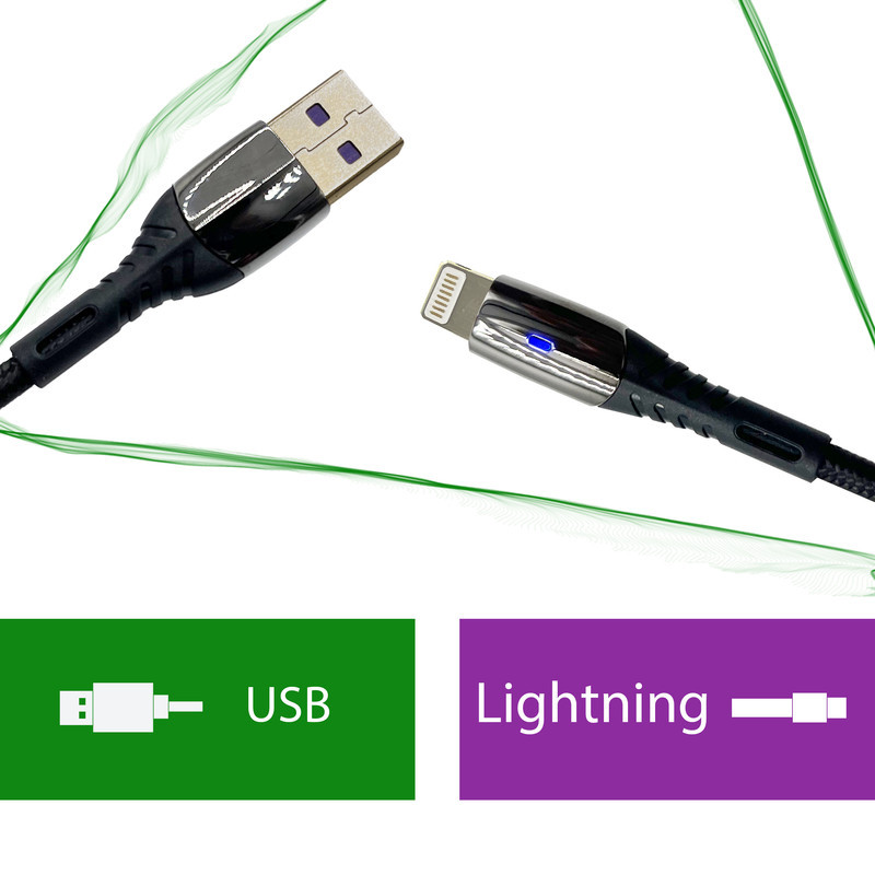 کابل تبدیل USB به لایتنینگ بیاند مدل BUL-501KF CHARGE DATA طول 1 متر