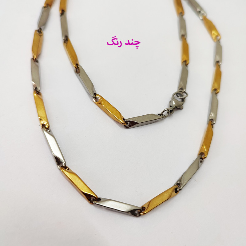 زنجیر مردانه مدل دو رنگ