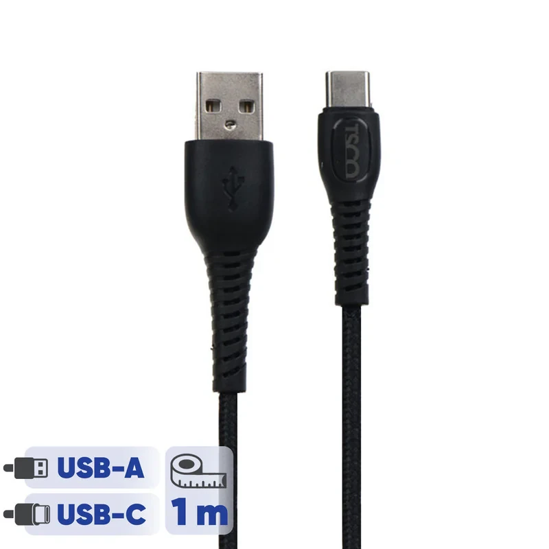کابل تبدیل USB به USB-C تسکو مدل TC 183 طول 1 متر