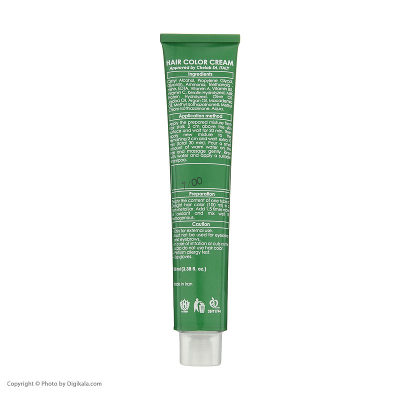 رنگ مو دورلایت شماره 7.00 حجم 100 میلی لیتر رنگ بلوند پوشش قوی