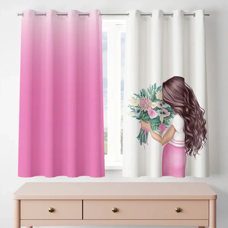 پرده مدل مخمل پانچی کد 8136 سایز 200x140 سانتی متر