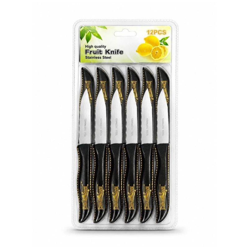 کارد میوه خوری طرح هخامنش کد GODAL-1 بسته 12 عددی