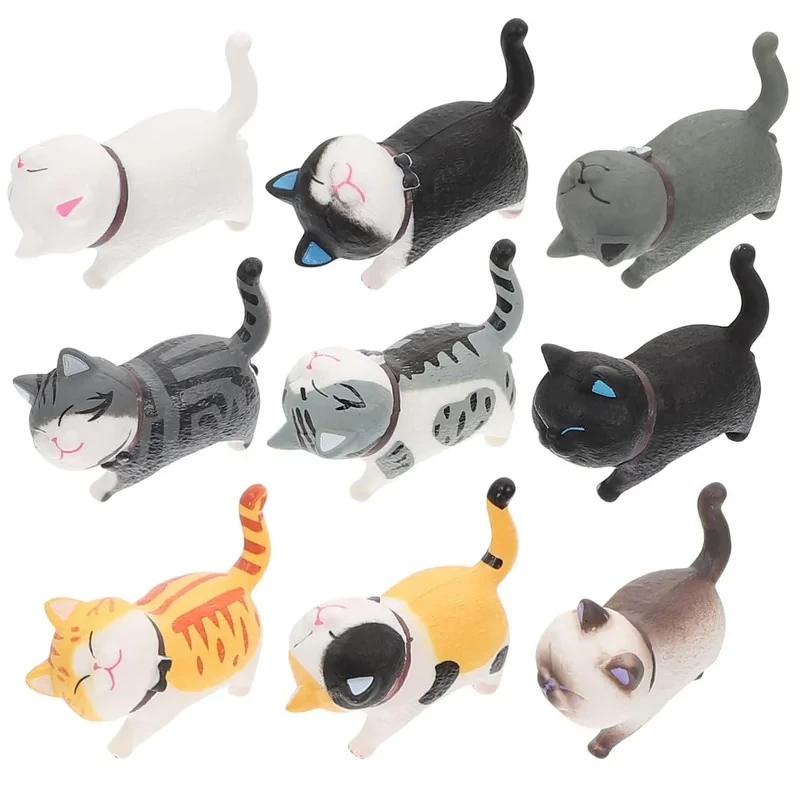 فیگور مدل گربه طرح Cute Cats مجموعه 9 عددی