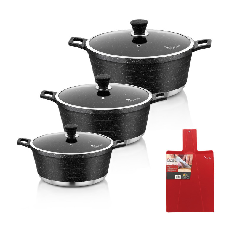 سرویس قابلمه گرانیتی 7 پارچه نیولایف مدل AFRA-6307