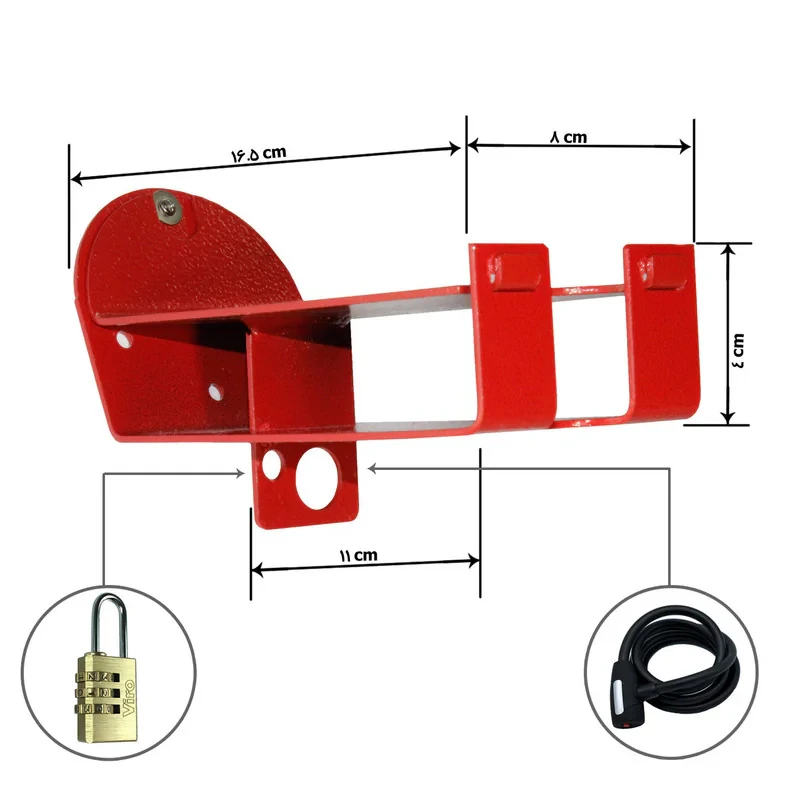 پایه نگهدارنده دیواری دوچرخه سافاری مدل adventure 3mm