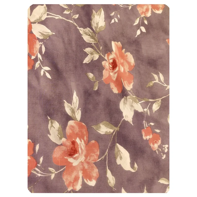 ملحفه کتان نخ رزین تاژ مدل ایزابل کد 1-101 دو نفره سایز 235x235 سانتی‌متر
