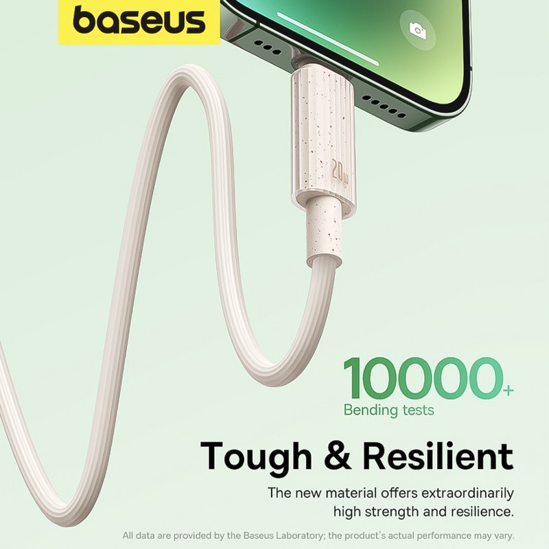کابل تبدیل USB-C به لایتنینگ بیسوس مدل Habitat Series 20W PD طول 2 متر