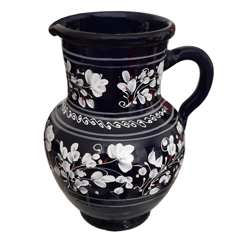 ست 7 تکه پارچ و لیوان سفالی مدل نقاشی