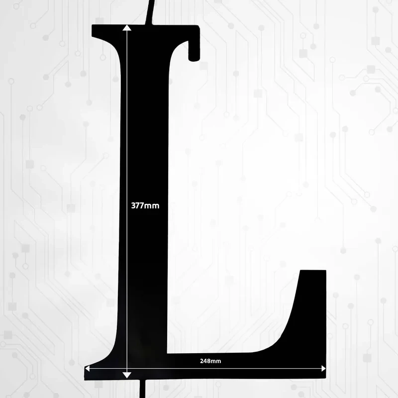 چراغ آویز مدل فلزی طرح L انگلیسی