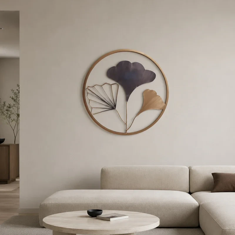 دیوارکوب مدل گرد طرح گل